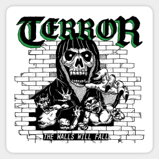 Terror The Walls Will Fall Sticker